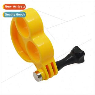 适用gopro dual finger ring selfie handlebar selfie camera di