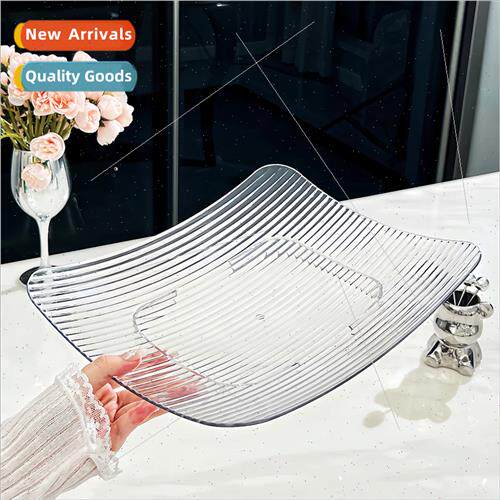 mple transparent coffee table fru plate living room plastic