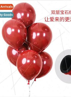 Gemstone red balloon 10 inch 2.2 grams double latex balloon