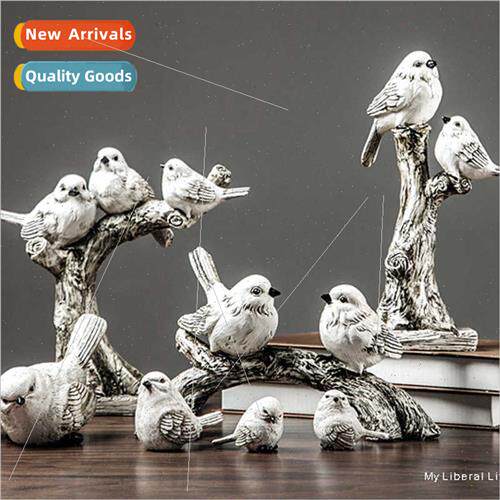 American bird ornaments home interior resin crafts ornaments