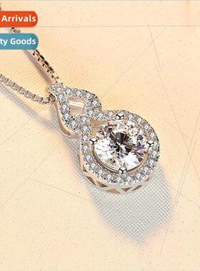 Moissane two carat zucchini necklace women full diamonds fas