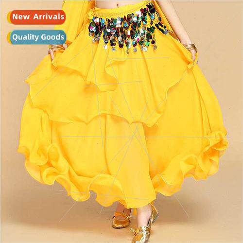 Belly dance underwear skirt Indian dance permance chiffon lo