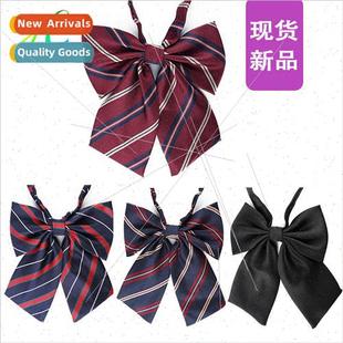 striped Japan Korean tie jac color necktie solid Bow college