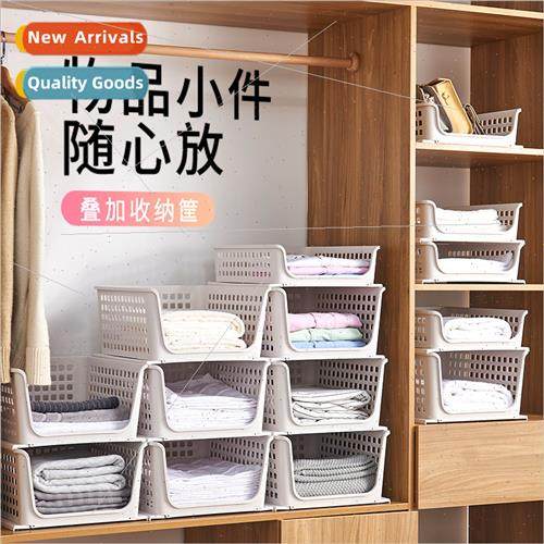 Multi-functional household storage basket Drawer type plasti