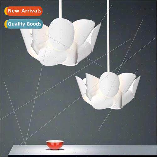 -modern new creative metal petal chandelier sample room clot