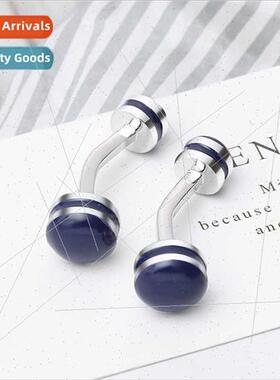 New personalized men sports barbell cufflinks French shirt d