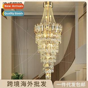 luxury chandelier villa Model rotating light duplex house