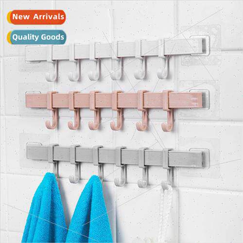 Coat rack coat hooks 6 series hooks home wall corner bathroo