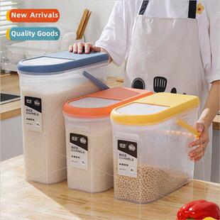 Household rice bucket new portable rice canister sealed stor