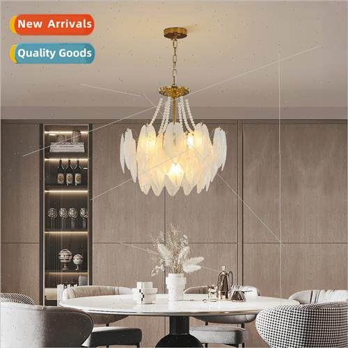 French warm living room bedroom light luxury crystal glass l