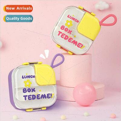 Cute lunch box 适用work double-layer format microwaveable pl