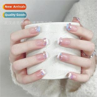 girls pure whe dream French nail young wear Catch handmade