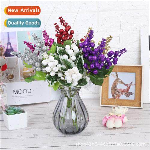 Christmas berries sequins small fresh simulation flowers fak