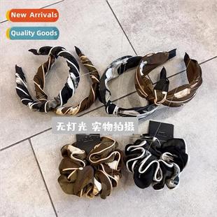 Monet Garden New vintage pleated fabric oil painting large i