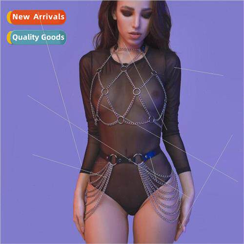 Leather Chain leather Waistband Leg Rings Accessory Belt Set