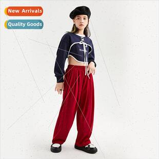 girls fall and Jazz set costumes winter children dance