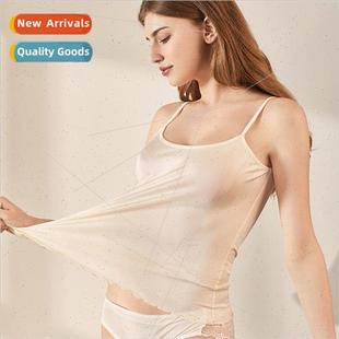 2024 summer new silk camisole undershirt female mulberry sil