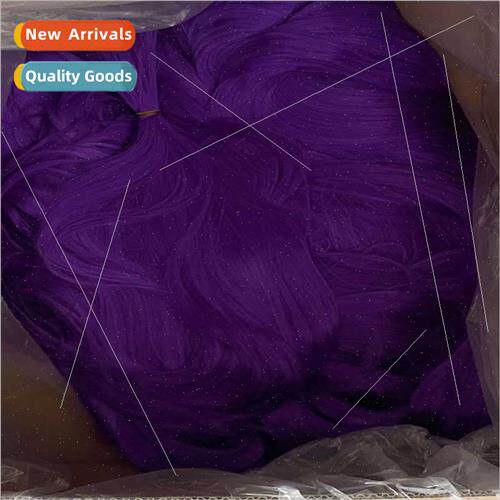 Purple unated hair raw material chemical fiber high temperat
