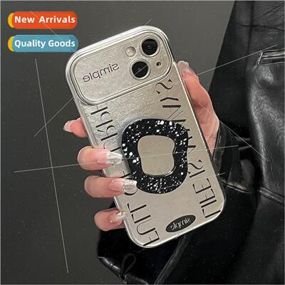 ins sweet cool English large window iPhone 14 mirror stand 1