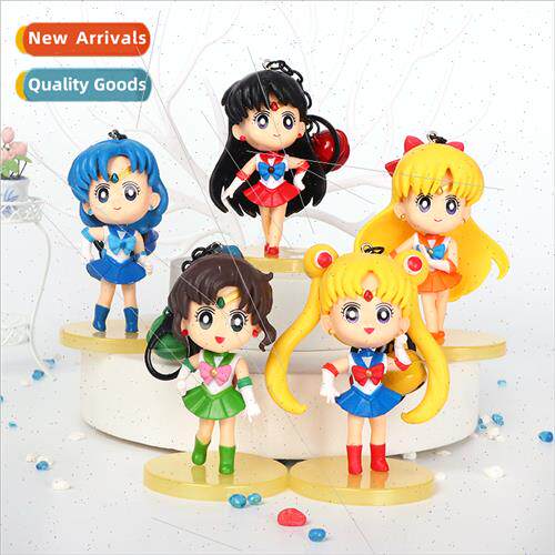 Five  of American Girl Warrior pendant anime  handmade coupl
