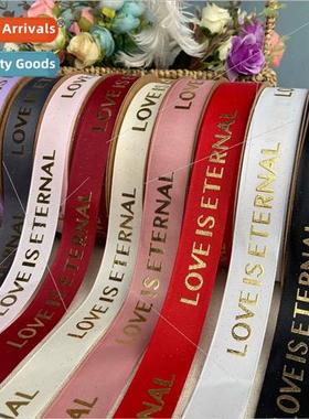 2.5 English hot gold threaded ribbon ribbon handmade polyest