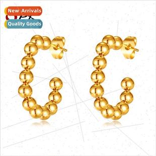 beads ins women irregular steel round stainless Europe