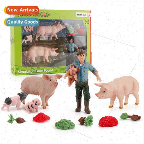 Creative Desktop Farm Sandbox Ornament Pig Farm Set Boar Sow