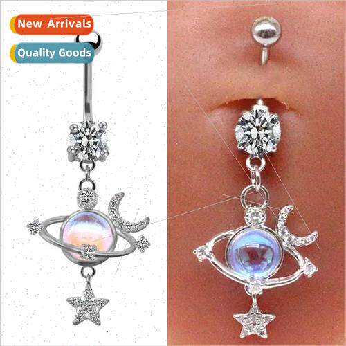 Planet Europe Bellybutton Ring Star Moon Bellybutton Ring Na