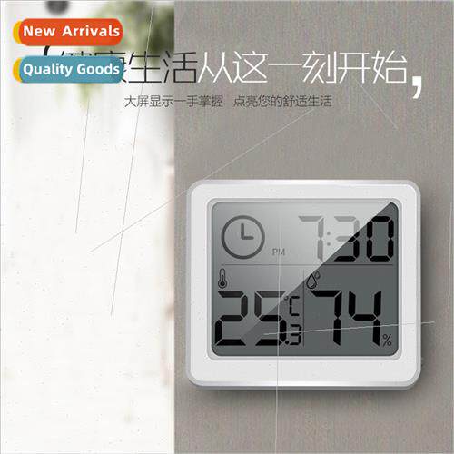 1cm thin simple smart home electronic digal temperature humi