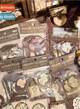 Private collection vintage hangtag stickers retro lerary han