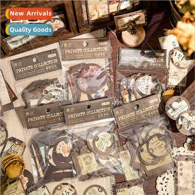 Private collection vintage hangtag stickers retro lerary han