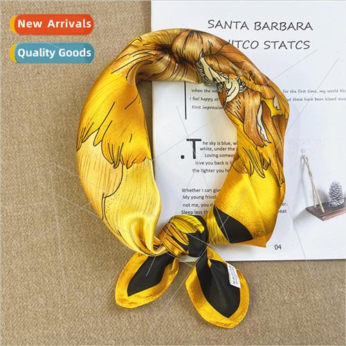 Autumn winter new silk scarf temperament hundred wh printing