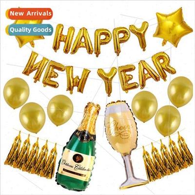2020 set happynewyear letters aluminum film balloon package
