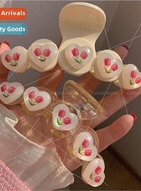 Tulip love grab clip large plate hair shark clip spring summ