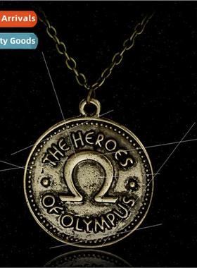 Popular Jewelry Percy Jackson Coin Necklace Pendant Vintage