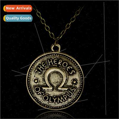 Popular Jewelry Percy Jackson Coin Necklace Pendant Vintage