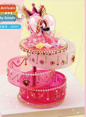Yeloli handmade diy toy jewelry box set rotating jewelry box