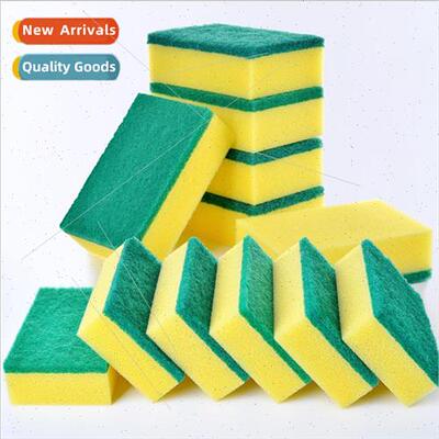 High-densy right-angle dishwashing sponge wipe kchen househo