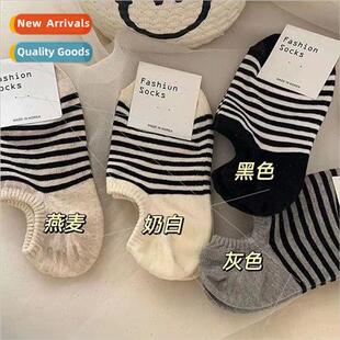 boat Korea black socks thin childrens short Dongdaemun