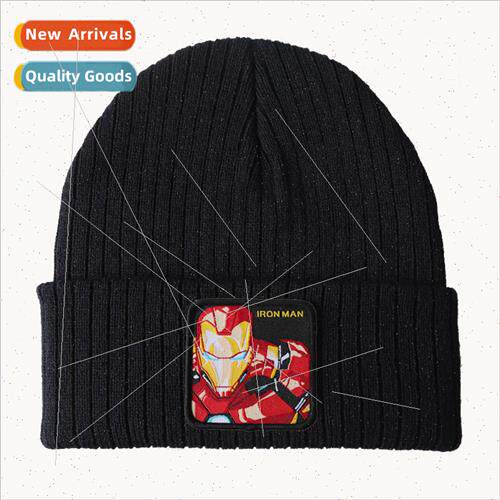 2020 new large  wool cap winter cap anime series Iron Man ch