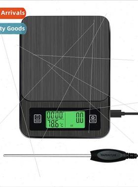 USB Charging Smart Coffee Scale Wh Timing Function Probe Kch