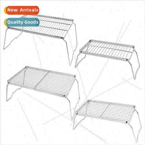 Outdoor Stainless Steel Folding Barbecue Grill Picnic Conven