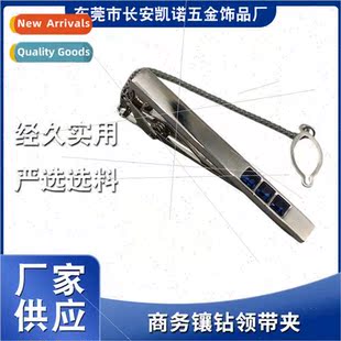 Business Tie Diamond Clip Cli Men Electroplating Bow