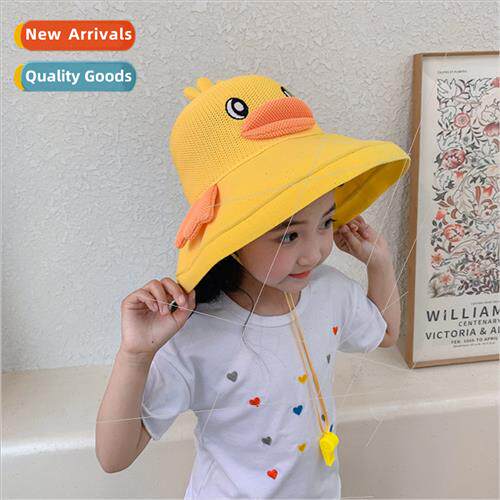 Baby whistle hat summer thin breathable sun hat girls big br
