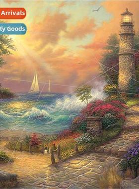 Cross Stch New DIY ghthouse Full Stch mple Handmade Thread E