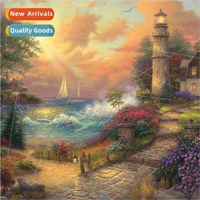Cross Stch New DIY ghthouse Full Stch mple Handmade Thread E