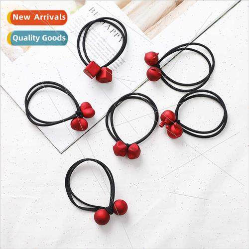 Japan hair accessories red frosted ball headband hair band K
