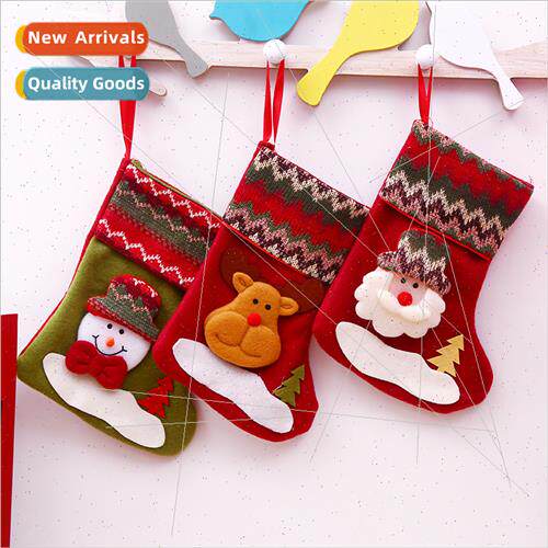 Christmas Decorations Santa Claus Snowman Socks Christmas 3D