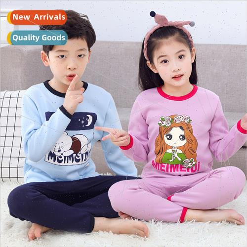 2023 fall winter new children padded thermal underwear set s