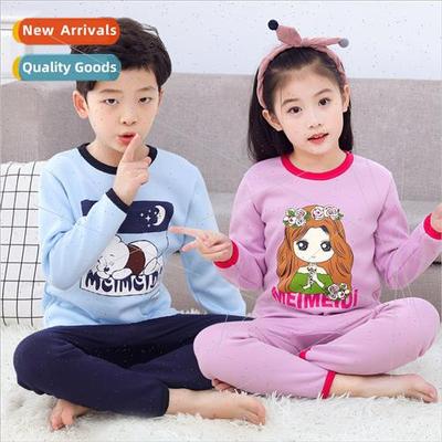 2023 fall winter new children padded thermal underwear set s